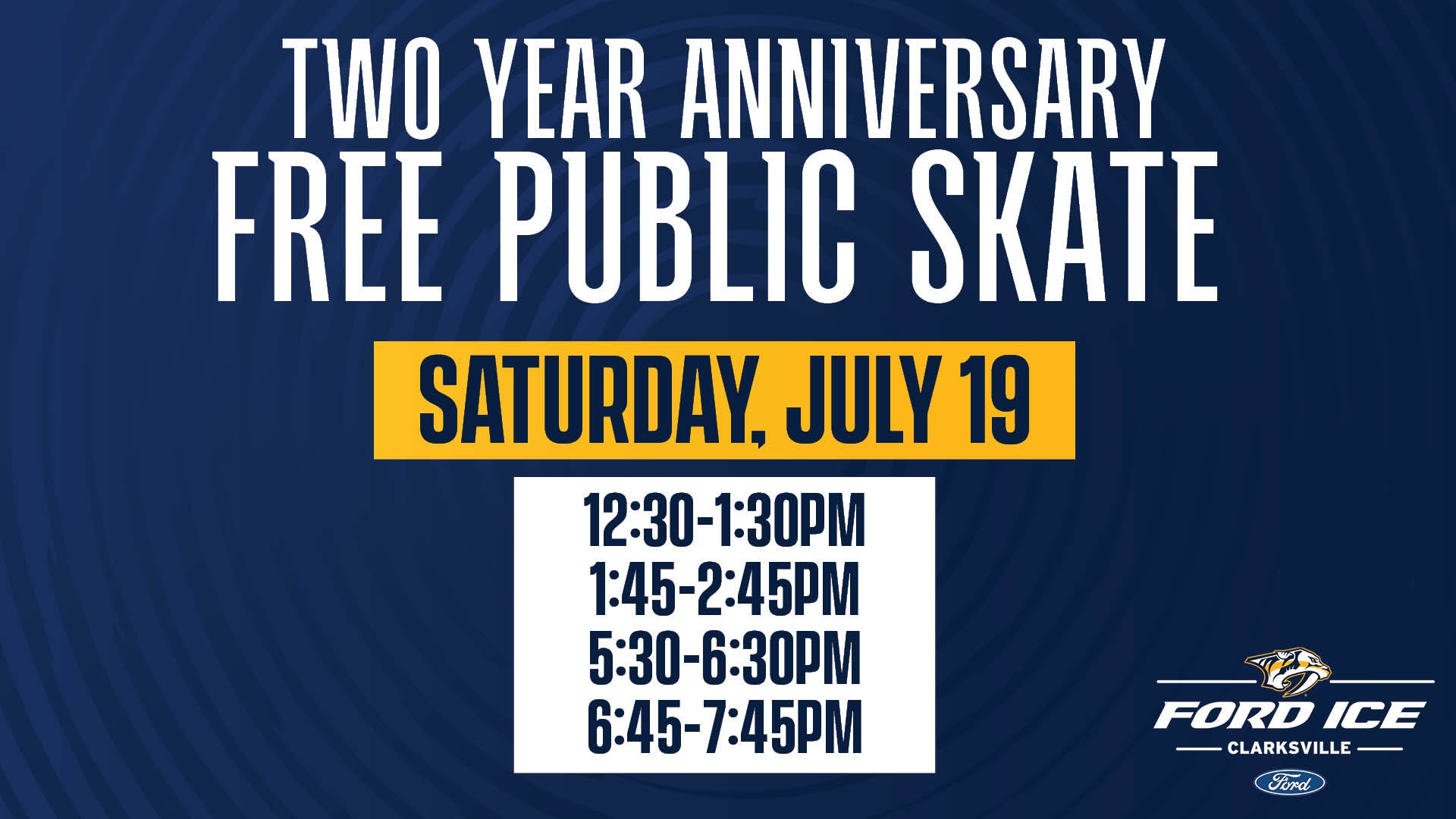 FREE Anniversary Public Skate 