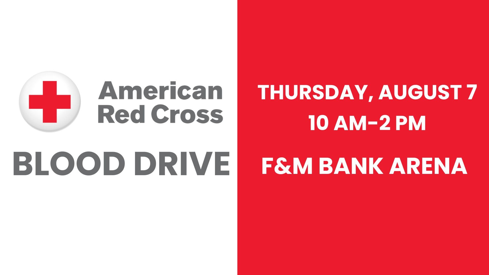 More Info for American Red Cross Blood Drive