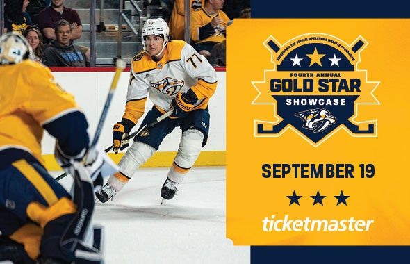 More Info for Nashville Predators Fourth Annual Gold Star Showcase