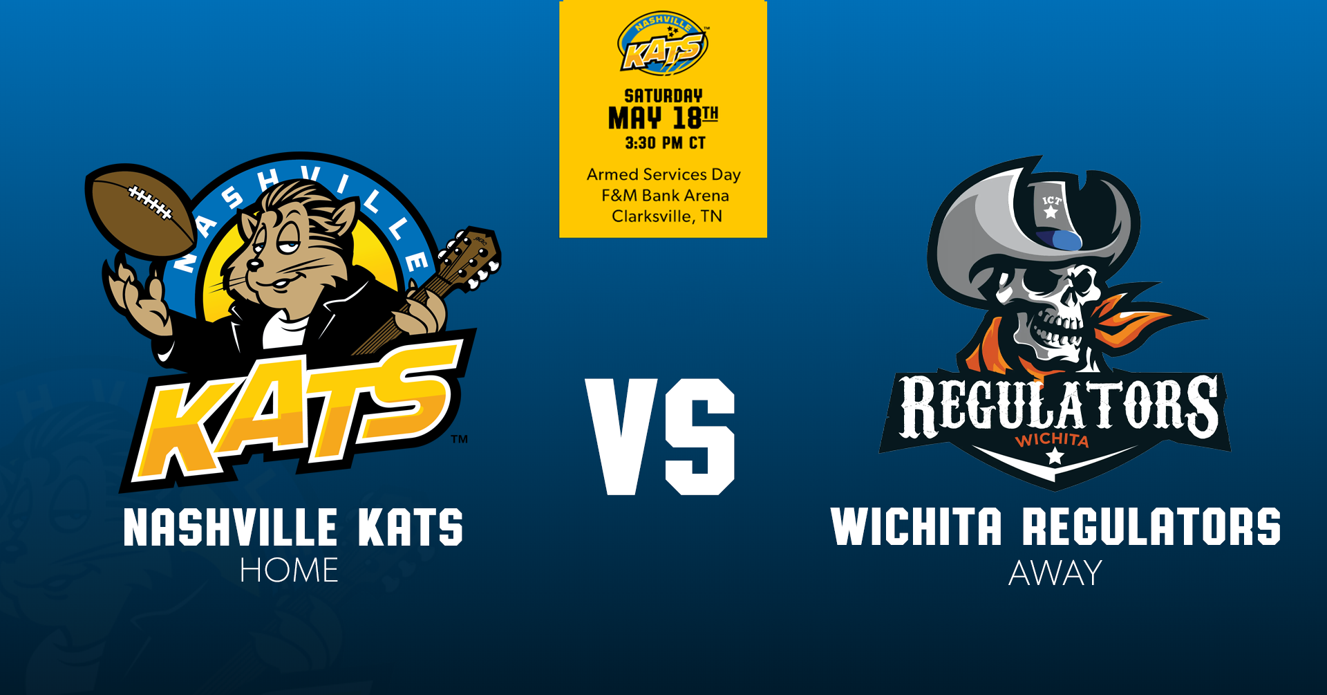 More Info for AFL: Nashville Kats vs. Wichita Regulators