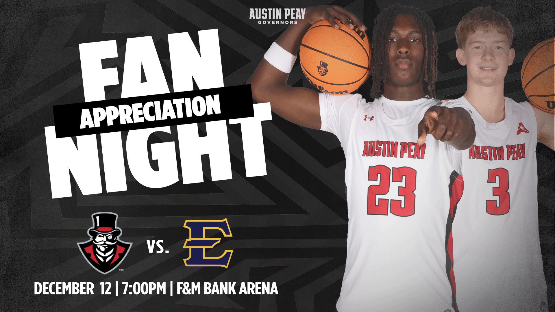 More Info for Austin Peay Men's Basketball vs. ETSU
